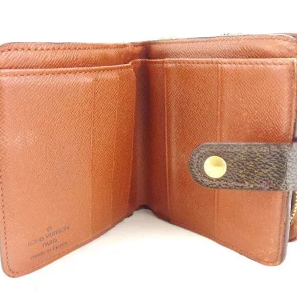Louis Vuitton Wallet Purse Bifold Monogram Brown Woman Authentic - Picture 5 of 6